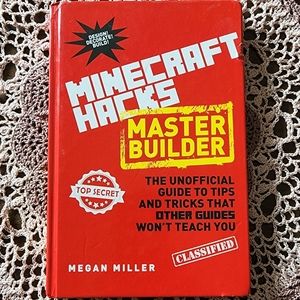 Minecraft Hacks. Master Builder. Hardcover book.